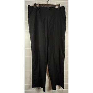 Alfred Dunner Dress Black Elastic Waist Pull On‎ Pants Size 16